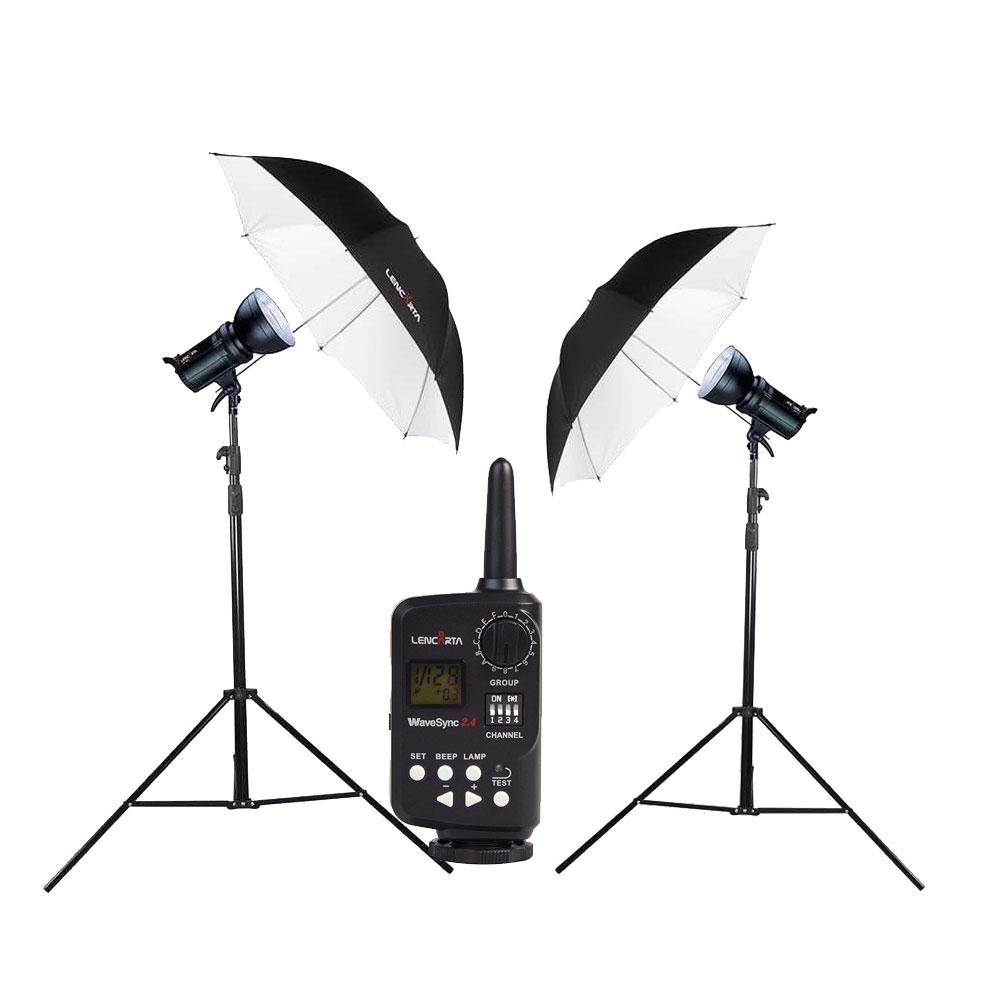 Lencarta Smartflash 4 paketti – 2x Smartflash 4 + 1x 100cm varjo + 1x 85x85cm softbox Lencarta Smartflash 4 paketti – 2x Smartflash 4 + 1x 100cm varjo + 1x 85x85cm softbox