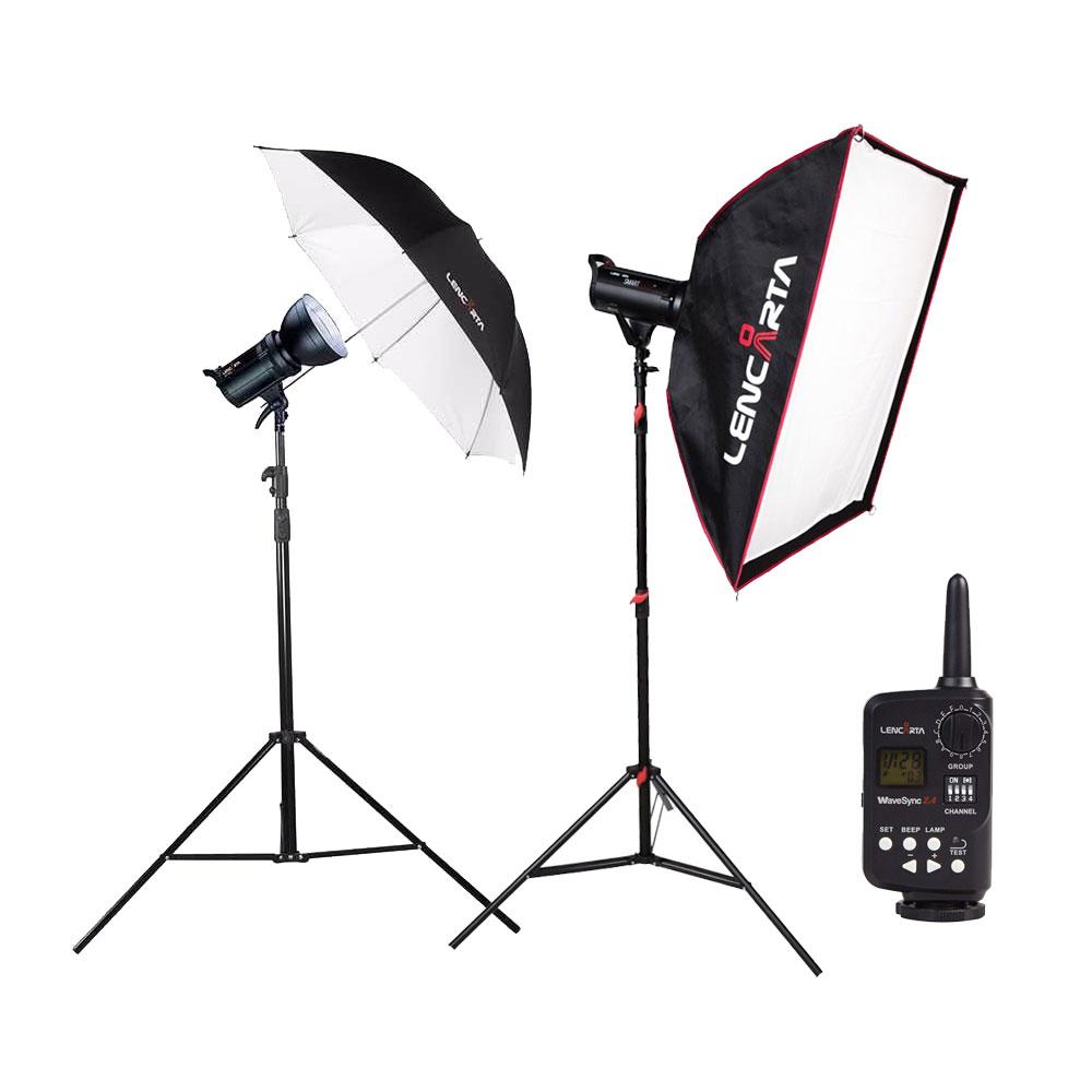 Lencarta Smartflash 4 paketti – 2x Smartflash 4 + 1x 100cm varjo + 1x 85x85cm softbox Lencarta Smartflash 4 paketti – 2x Smartflash 4 + 1x 100cm varjo + 1x 85x85cm softbox