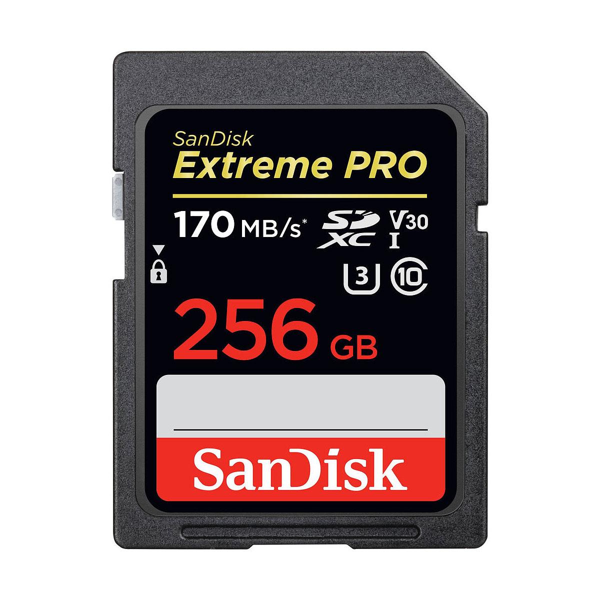 SanDisk 256GB Extreme Pro 170MB/s SDXC