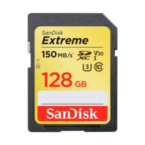 Sandisk Extreme 128GB 150MB/s UHS-I SDHC / SDXC Muistikortti Sandisk Extreme 128GB 150MB/s UHS-I SDHC / SDXC Muistikortti