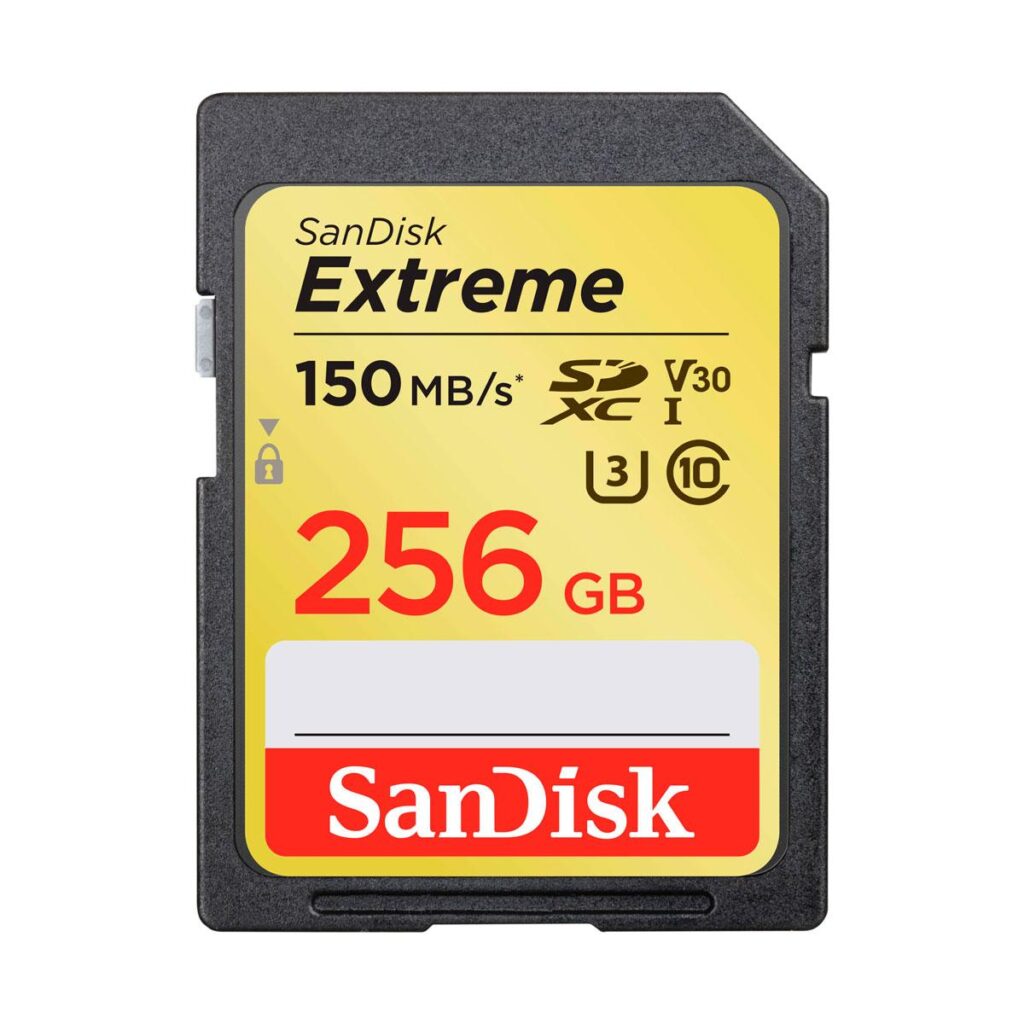 Sandisk Extreme 256GB 150MB/s UHS-I SDHC / SDXC Muistikortti Sandisk Extreme 256GB 150MB/s UHS-I SDHC / SDXC Muistikortti
