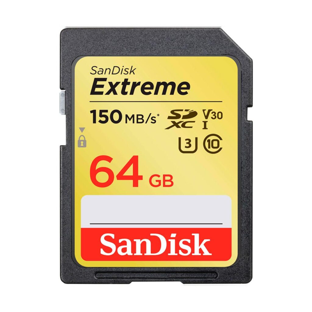 Sandisk Extreme 64GB 150MB/s UHS-I SDHC / SDXC Muistikortti Sandisk Extreme 64GB 150MB/s UHS-I SDHC / SDXC Muistikortti