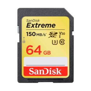 Sandisk Extreme 64GB 150MB/s UHS-I SDHC / SDXC Muistikortti Sandisk Extreme 64GB 150MB/s UHS-I SDHC / SDXC Muistikortti