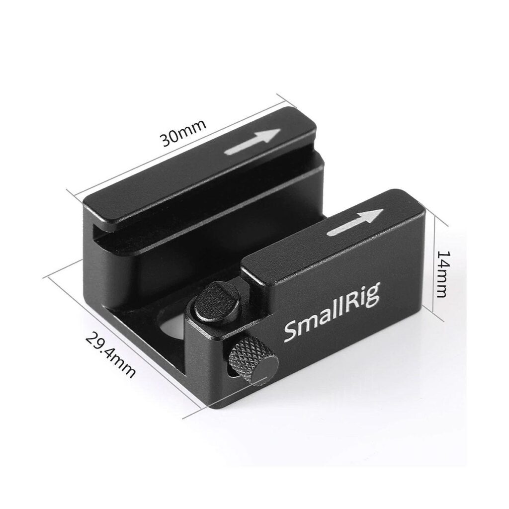 SmallRig Cold Shoe Mount Adapter with Anti-off Button 2260