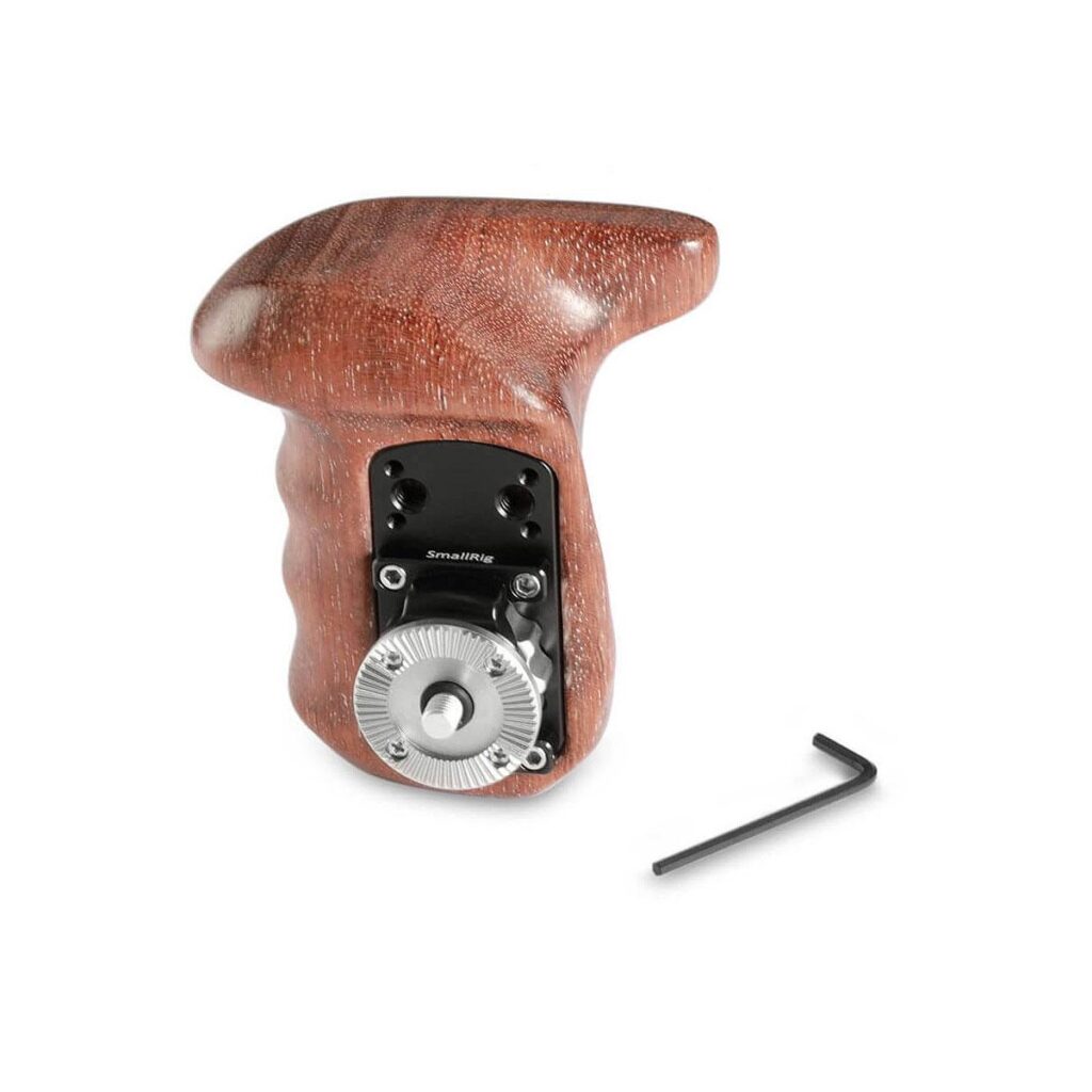 SmallRig Right Side Wooden Grip with Arri Rosette 1941 SmallRig Right Side Wooden Grip with Arri Rosette 1941