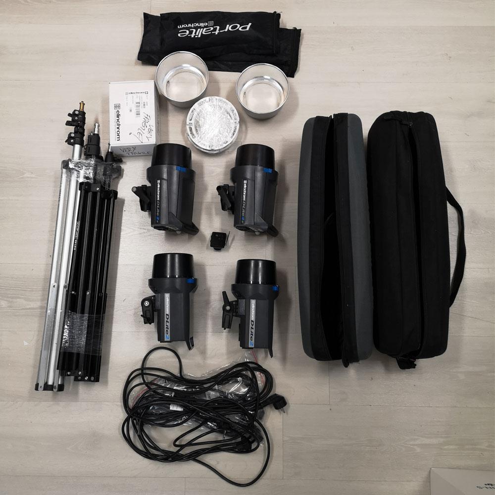 Elinchrom D-lite4 / 2 kattava setti – Käytetty Elinchrom D-lite4 / 2 kattava setti – Käytetty