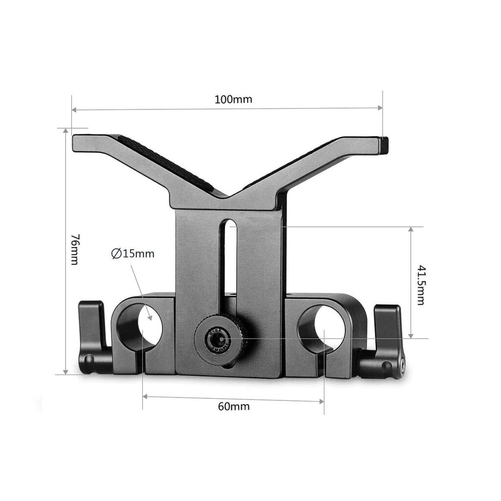 SmallRig Long Lens Support with Dual 15mm Rod Clamp 1087 SmallRig Long Lens Support with Dual 15mm Rod Clamp 1087