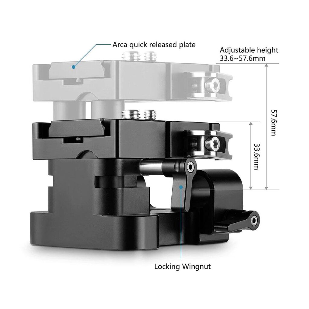 SmallRig Universal 15mm Rail Support System Baseplate 2092 SmallRig Universal 15mm Rail Support System Baseplate 2092