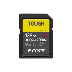 SONY Pro Tough SD 128GB 18x stronger UHS-II R300 W299 V90
