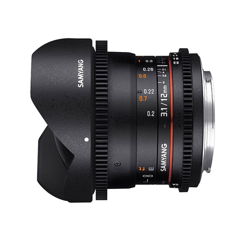 Samyang 12mm T3.1 VDSLR ED AS NCS Fish-eye – Sony E Samyang 12mm T3.1 VDSLR ED AS NCS Fish-eye – Sony E