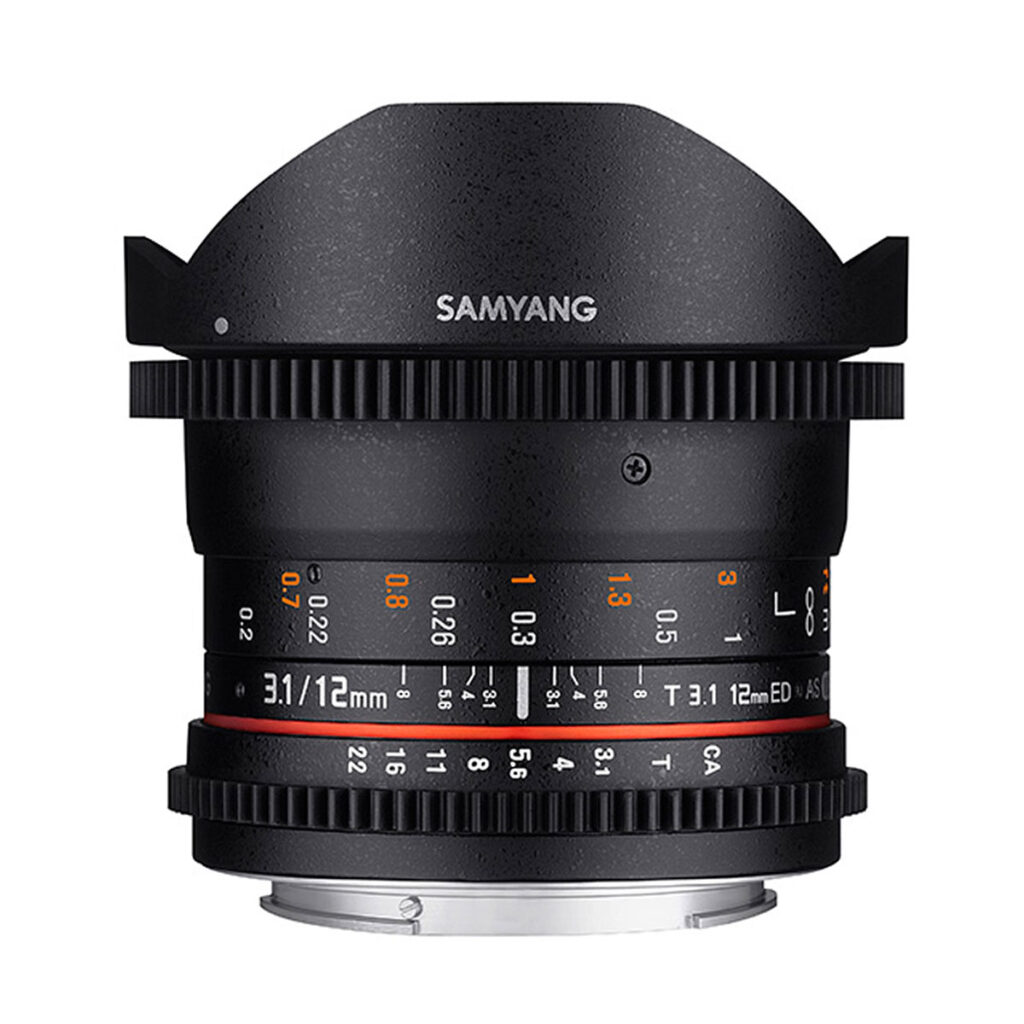 Samyang 12mm T3.1 VDSLR ED AS NCS Fish-eye – Sony E Samyang 12mm T3.1 VDSLR ED AS NCS Fish-eye – Sony E