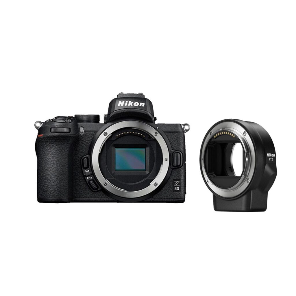 Nikon Z50 + FTZ adapteri Nikon Z50 + FTZ adapteri