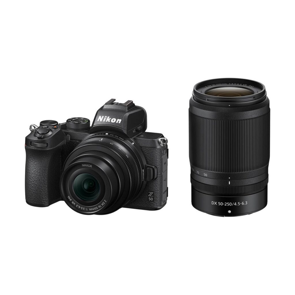 Nikon Z50 + Nikkor Z DX 16-50mm f/3.5-6.3 VR + Nikkor Z DX 50–250mm f/4.5–6.3 VR Nikon Z50 + Nikkor Z DX 16-50mm f/3.5-6.3 VR + Nikkor Z DX 50–250mm f/4.5–6.3 VR