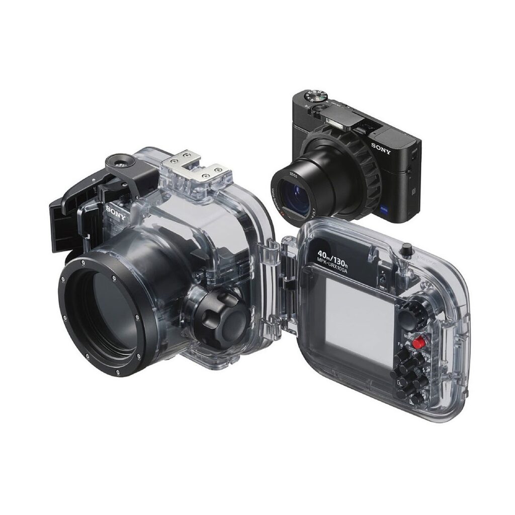 Sony MPK-URX100A vedenalaiskotelo DSC-RX100:lle Sony MPK-URX100A vedenalaiskotelo DSC-RX100:lle