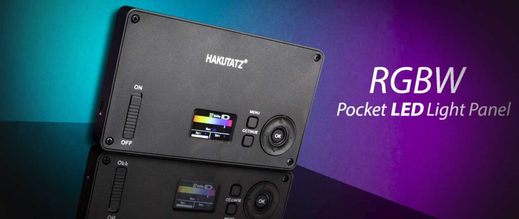Hakutatz taskukokoinen RGB LED paneeli CRI+95 Hakutatz taskukokoinen RGB LED paneeli CRI+95