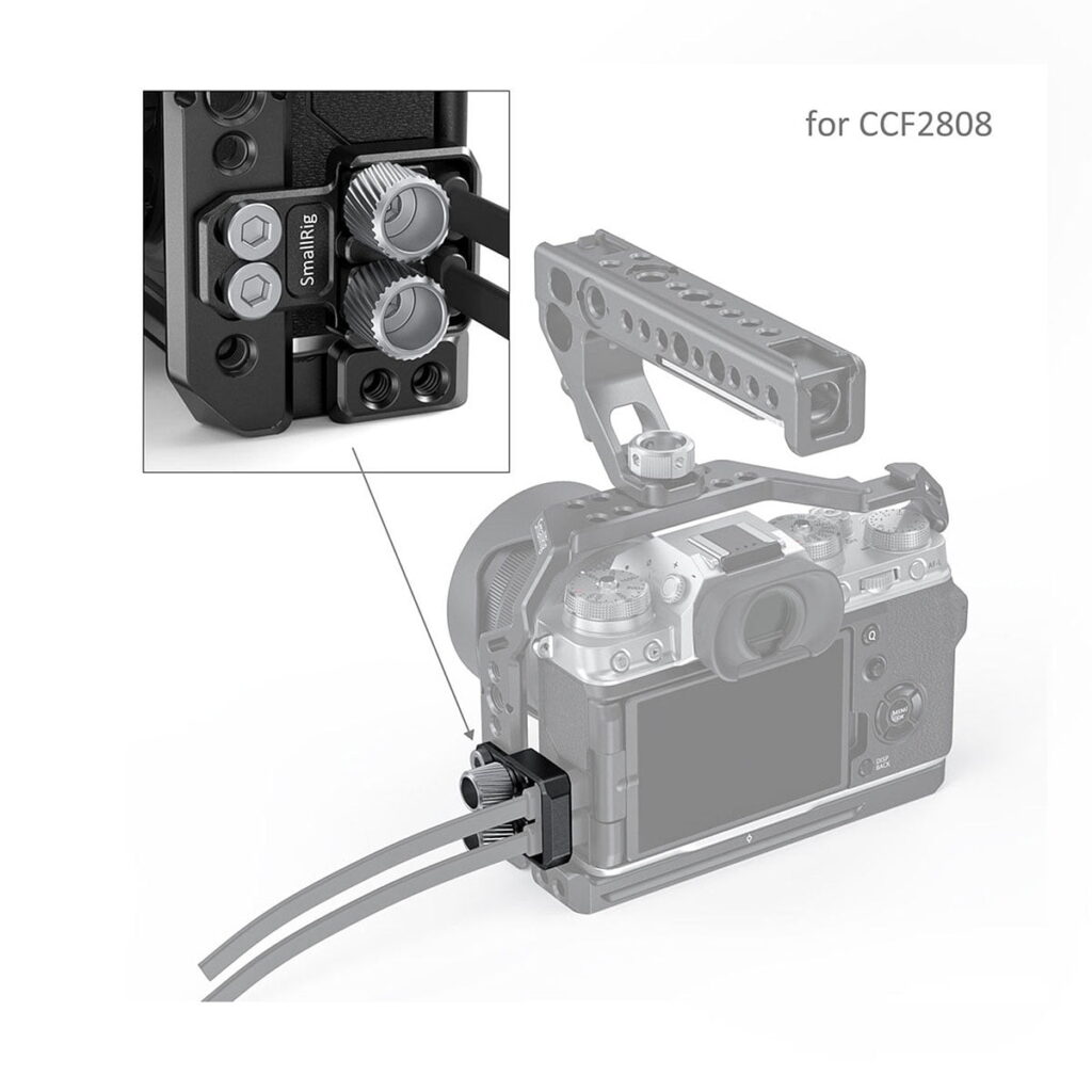 SmallRig HDMI and USB Type-C Cable Clamp for FUJIFILM X-T4 Cages BSC2809 SmallRig HDMI and USB Type-C Cable Clamp for FUJIFILM X-T4 Cages BSC2809
