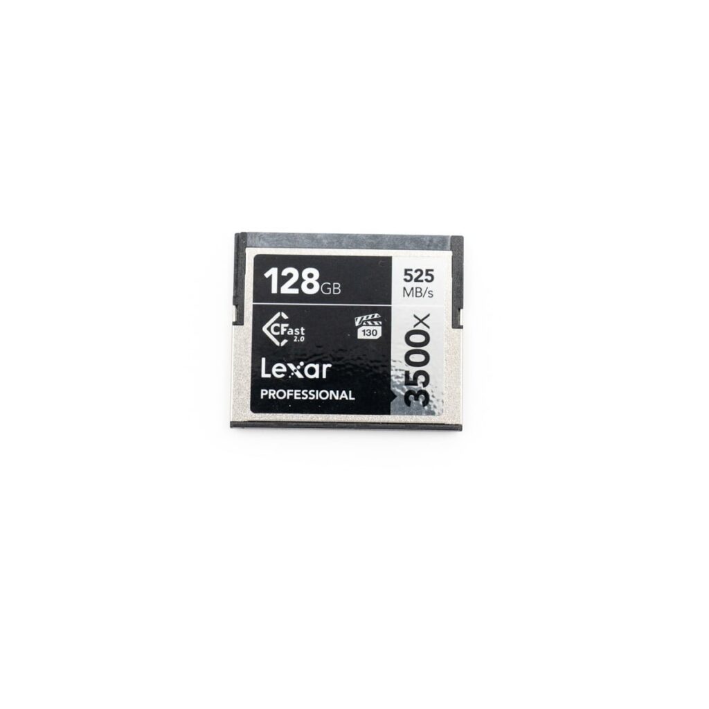 Lexar 128gb 525 MB/s 3500x Cfast – Käytetty Lexar 128gb 525 MB/s 3500x Cfast – Käytetty