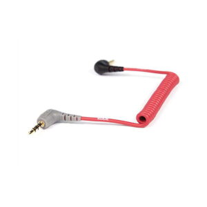 Rode SC7 3.5mm Right-Angle TRS to 3.5mm Right-Angle TRRS Coiled Adapter Cable Mobiililaitteille