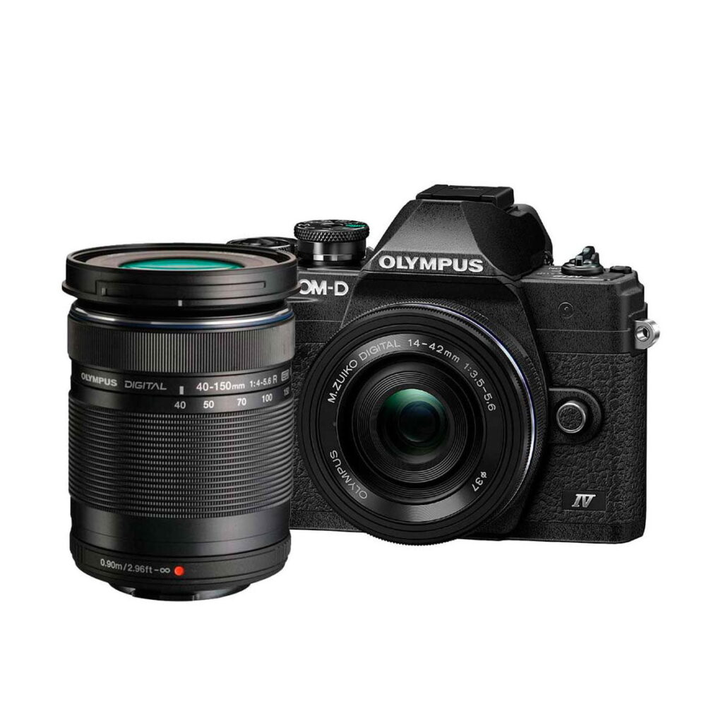 Olympus OM-D E-M10 Mark IV + ED 14-42mm f/3.5-5.6 EZ + ED 40-150mm f/4-5.6 R – musta Olympus OM-D E-M10 Mark IV + ED 14-42mm f/3.5-5.6 EZ + ED 40-150mm f/4-5.6 R – musta