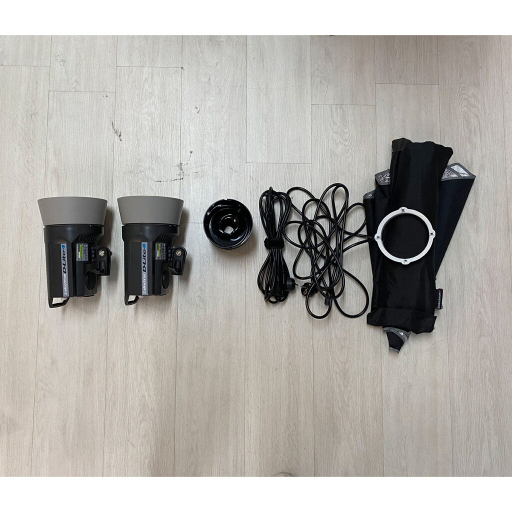 Elinchrom D-Lite4 setti (sis. ALV2 – Käytetty Elinchrom D-Lite4 setti (sis. ALV2 – Käytetty