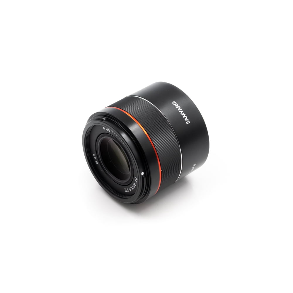 Samyang AF 45mm f/1.8 Sony E (Kunto K5, takuu 6kk, sis. ALV 24%) – Käytetty Samyang AF 45mm f/1.8 Sony E (Kunto K5, takuu 6kk, sis. ALV 24%) – Käytetty