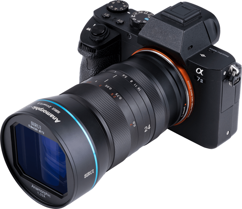 Sirui Anamorphic Lens 1,33x 24mm f/2.8 – Sony E-Mount Sirui Anamorphic Lens 1,33x 24mm f/2.8 – Sony E-Mount