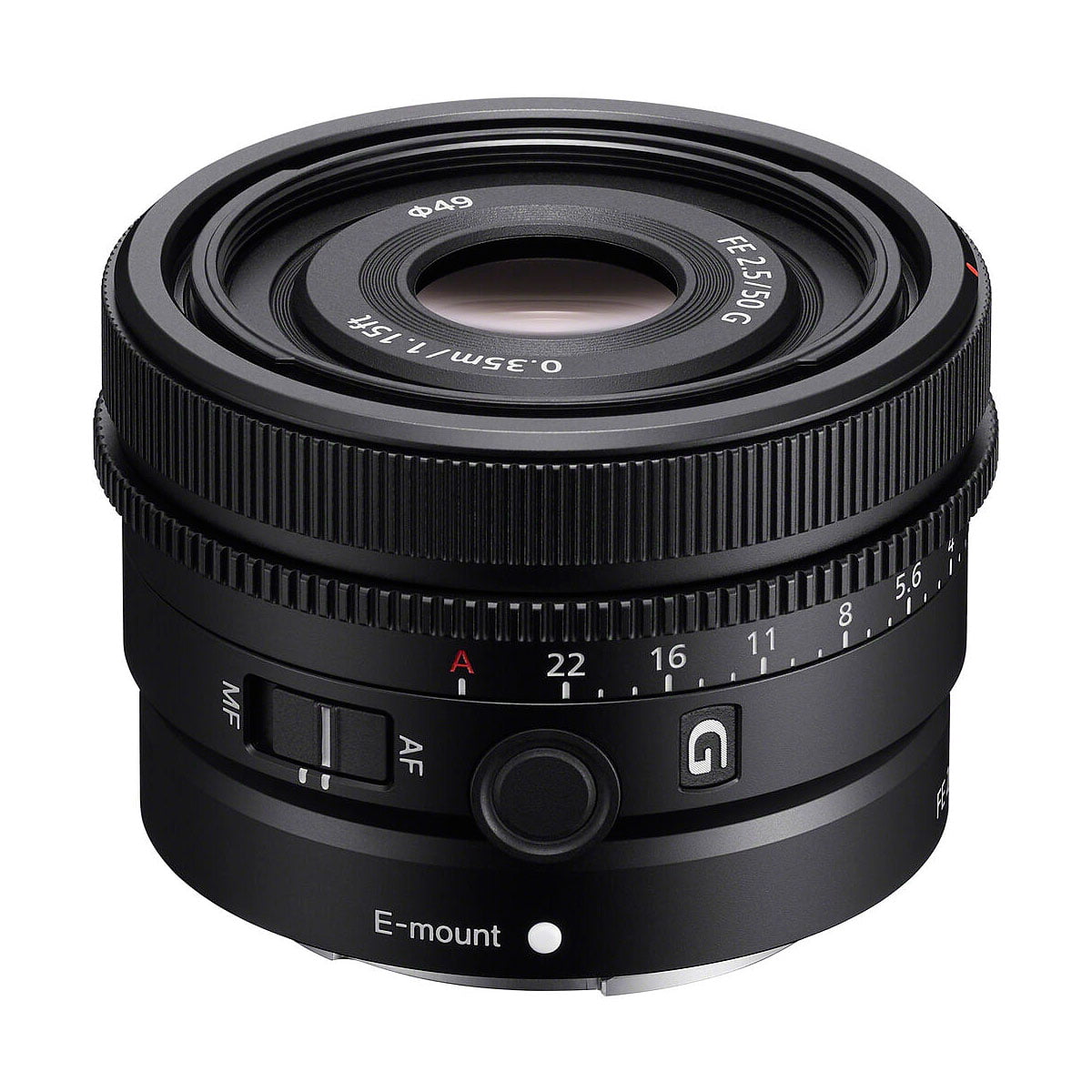 Sony FE 50mm f/2.5 G -objektiivi
