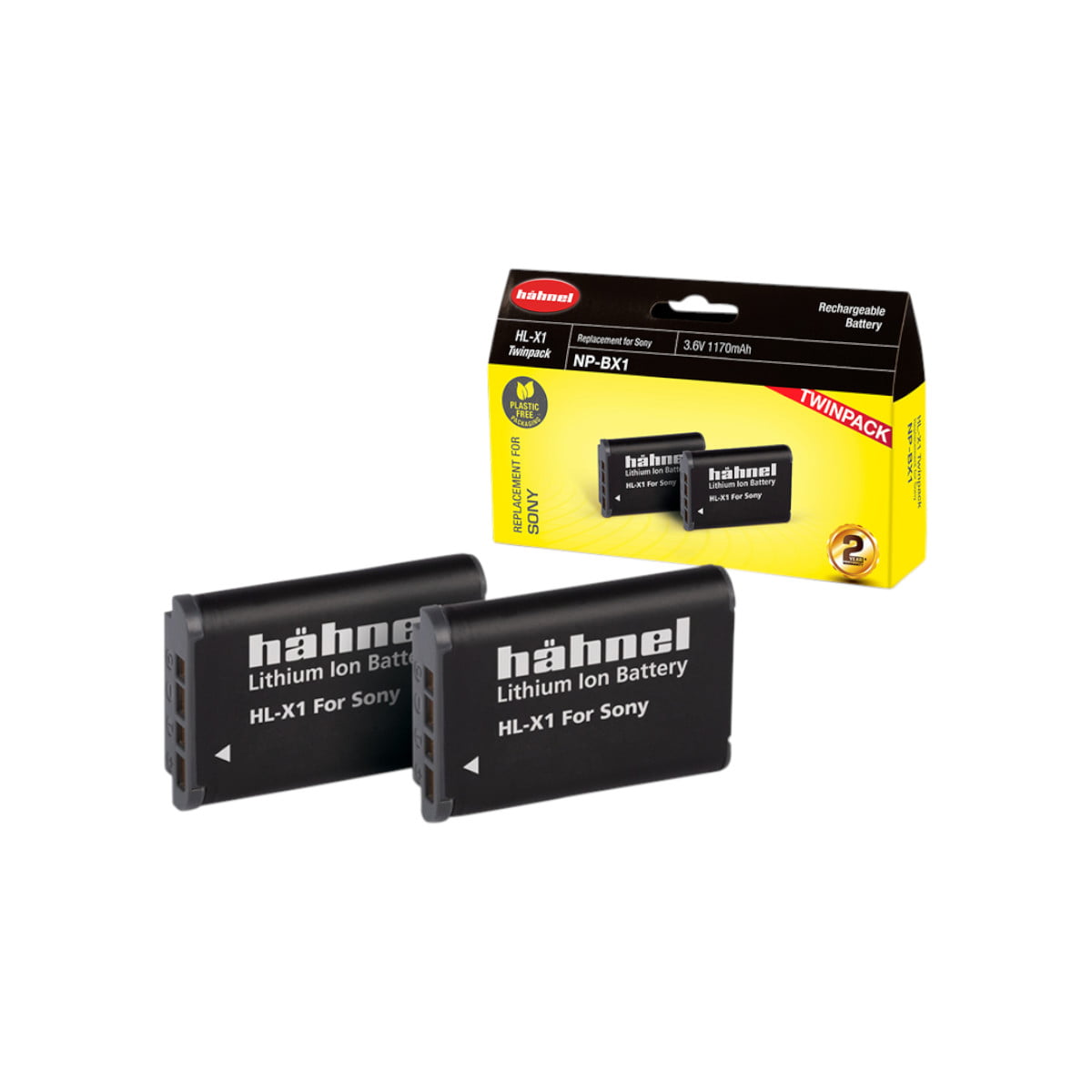 Hähnel HL-X1 ( Sony NP-BX1 ) Twin Pack