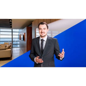 Lastolite Panoramic Background 4m Chromakey Blue