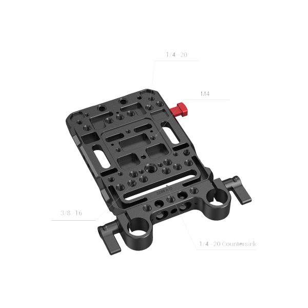 Smallrig 3016 Battery Plate V-Mount w Rod Clamp