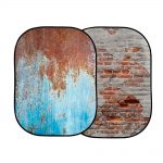 Lastolite Urban Collapsible Background 1.5 x 2.1m Rusty Metal/Plaster Wall
