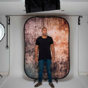 Lastolite Urban Collapsible Background 1.5 x 2.1m Tarnished Metal/Container Lastolite Urban Collapsible Background 1.5 x 2.1m Tarnished Metal/Container