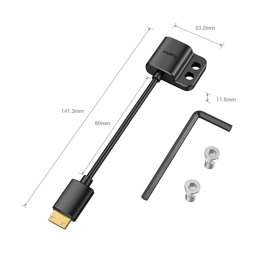 SmallRig Ultra Slim 4K HDMI Adapter Cable (C to A) 3020 SmallRig Ultra Slim 4K HDMI Adapter Cable (C to A) 3020
