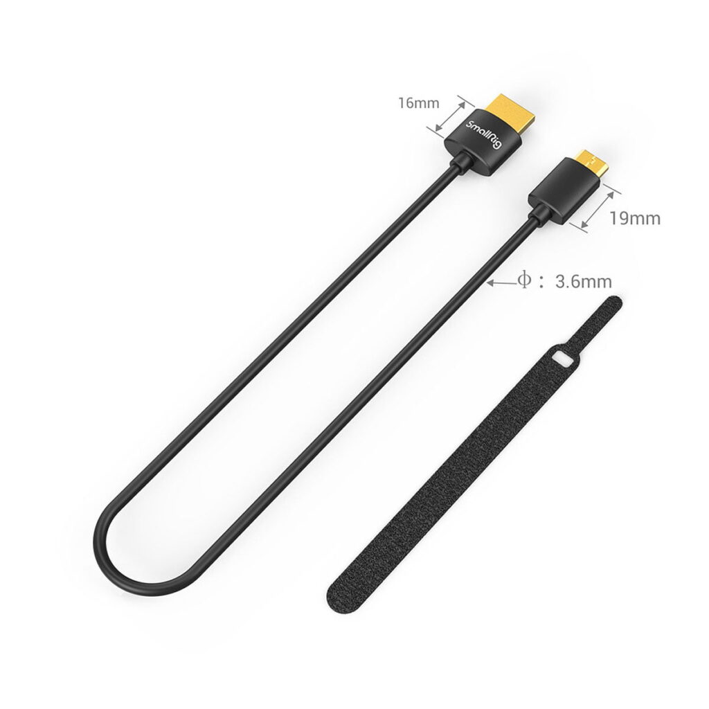 SmallRig Ultra Slim 4K HDMI Cable (C to A) 35cm 3040