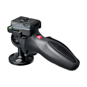 Manfrotto Joystick 324RC2 -kuulapää on musta ergonominen jalustapää, jossa on pikakiinnityslevy ja kuplavaa'an taso, joka on suunniteltu helppoon jalustan kiinnittämiseen ja säätämiseen.