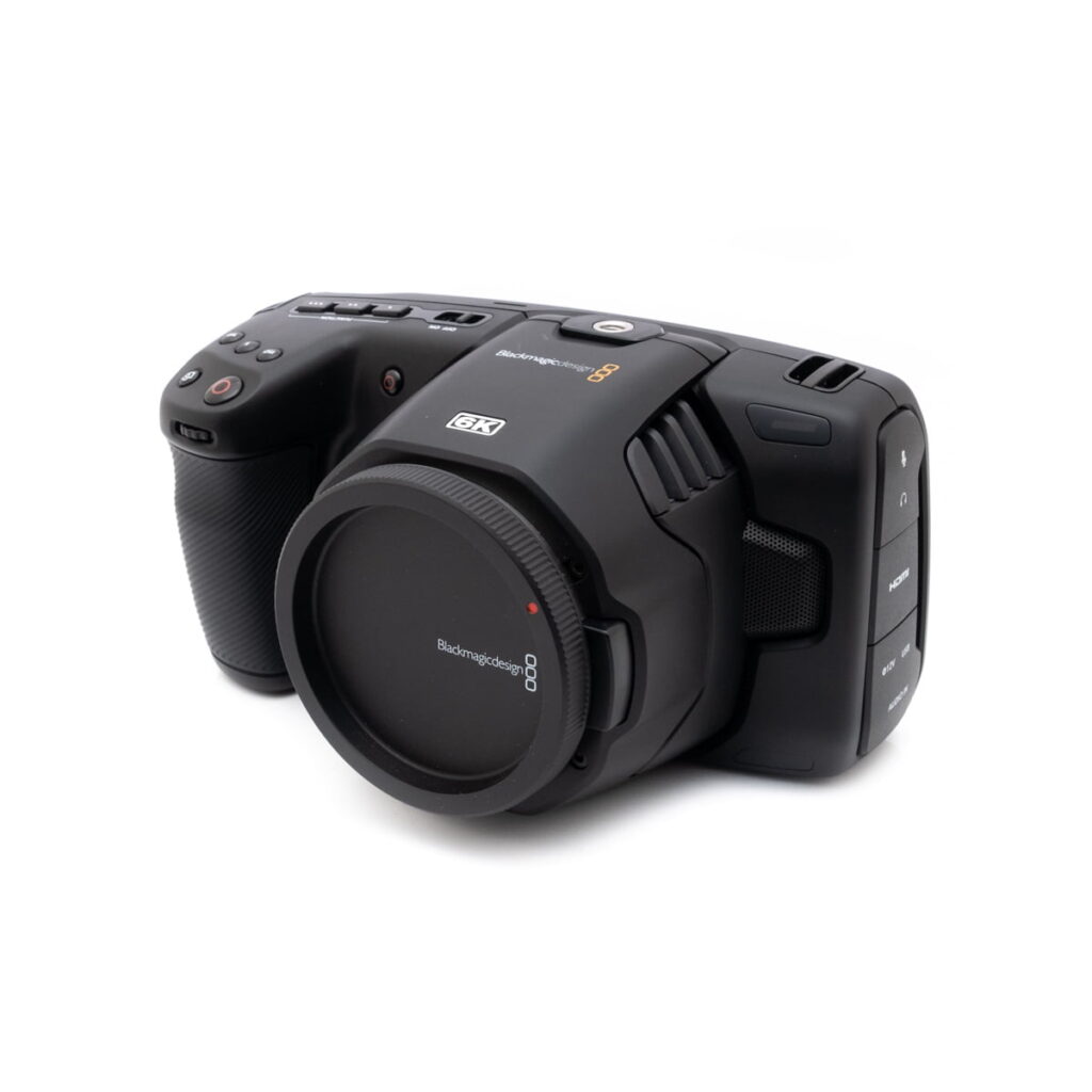 blackmagic_6k Blackmagic Pocket Cinema Camera 6K (sis.ALV24%, Kunto K4.5, takuu 12kk) - Käytetty
