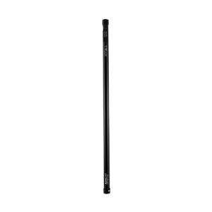 NANLITE PavoTube II 30X 1kit on pitkä, ohut, musta metalliputki, jossa on valkoiset mittausmerkinnät ja etiketit ylä- ja alapuolella. Se on suora ja sylinterinmuotoinen, ja siinä on pieni reikä lähellä alapäätä.