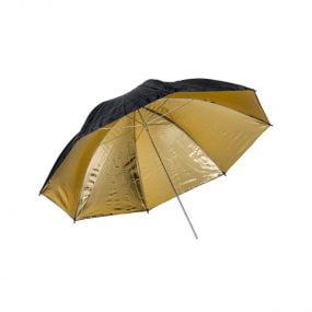 Quadralite 91cm Gold Umbrella Salamat, Studio Ja LED-Valot