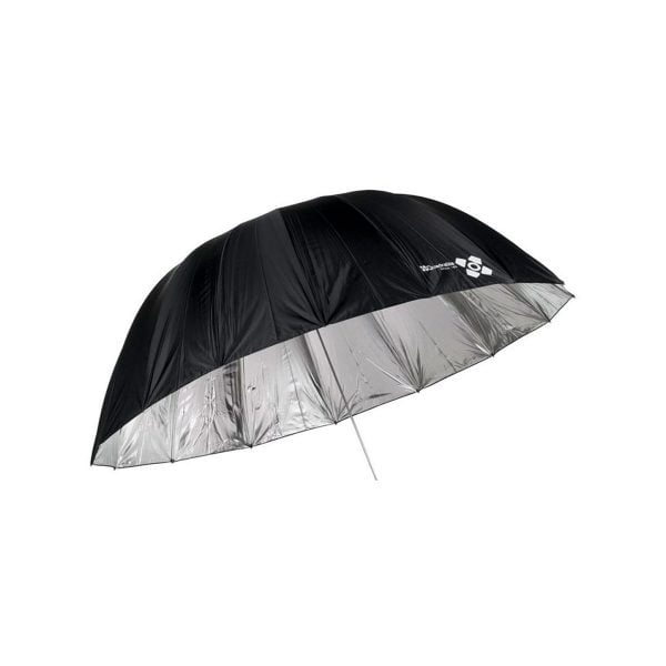 Quadralite Space 185cm Silver Parabolic Umbrella Salamat, Studio Ja LED-Valot 3