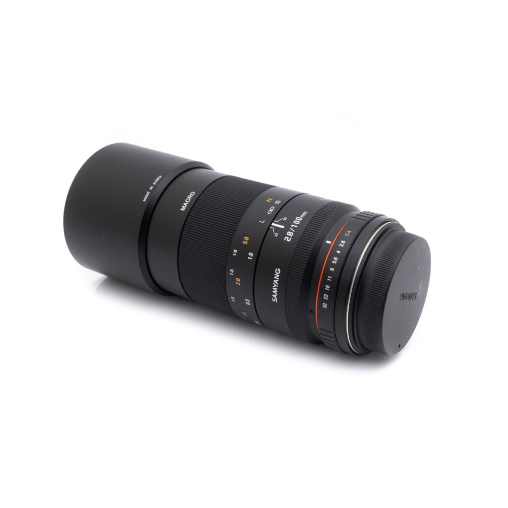 samyang_100 Samyang 100mm f/2.8 ED UMC Macro Canon (sis.ALV24%) - Käytetty