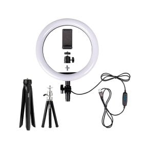 Dörr VL-26 Bi-Color Rengasvalo Vlogging Kit LED valot kuvaamiseen ja videoihin