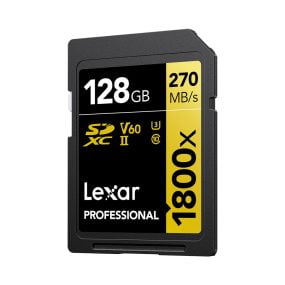 Lexar Pro 1800x SDXC U3 (V60) UHS-II R270/W180 128GB Kameratarvikkeet 2