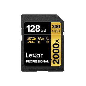 Lexar Pro 2000X SDHC/SDXC UHS-II U3(V90) R300/W260 128GB Kameratarvikkeet 2