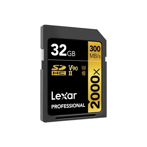 Lexar Pro 2000X SDHC/SDXC UHS-II U3(V90) R300/W260 32GB Kameratarvikkeet 3