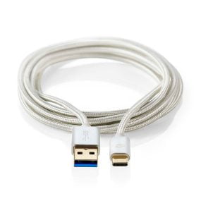 Nedis USB A – USB C 2 metriä USB 3.2 Gen 1 Black Friday 2022
