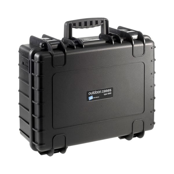 B&W Outdoor Cases Type 5000 Musta (Esileikattu vaahtomuovi) Hard Case -kameralaukut 3