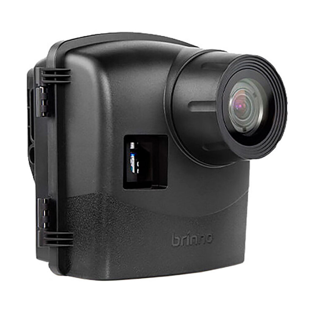 Brinno_BCC_2000_Bundle_Pack_002 The Brinno BCC2000 Bundle Pack, a black time-lapse camera with a large lens, side hinge and visible USB port, is featured on a white background.