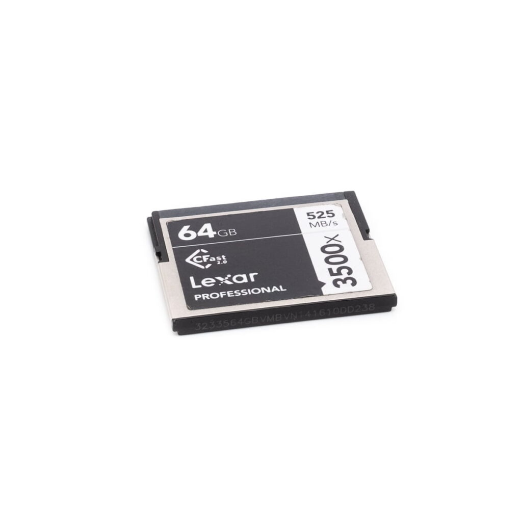 lexar_64_3500 Lexar 64GB 3500x Cfast + kortinlukija - Käytetty