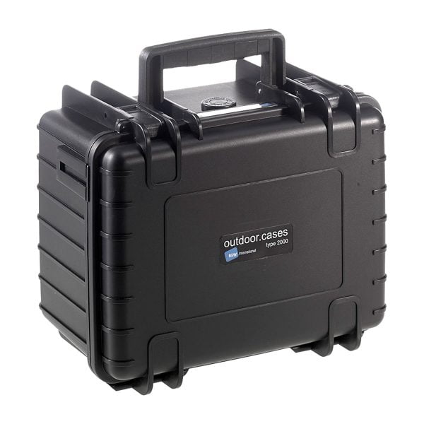 B&W Outdoor Cases Type 2000 Musta (Tilanjakojärjestelmä) Hard Case -kameralaukut 3