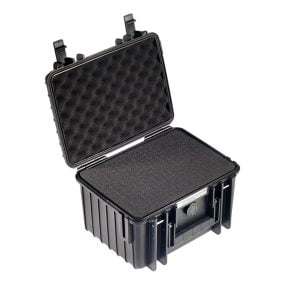 B&W Outdoor Cases Type 2000 Musta (Esileikattu vaahtomuovi) Hard Case -kameralaukut 2